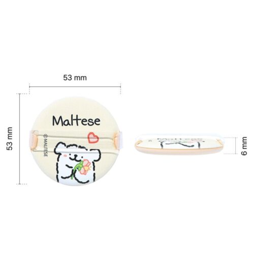 [Flalia] Maltese skin fit makeup puff 2P - Imagen 4