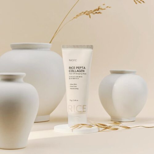 [Nacific] Rice Pepta Collagen Peel-off Wrapping Mask 70g - Imagen 4