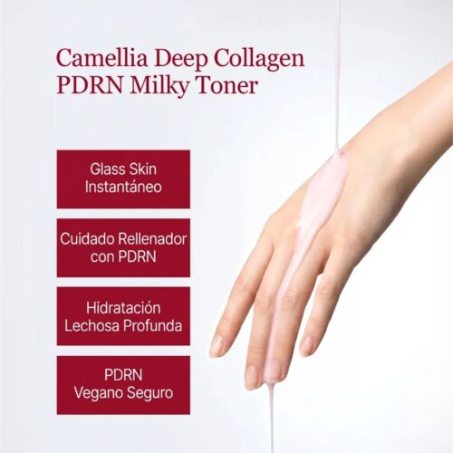 [Round Lab] Camellia Deep Collagen PDRN Milky Toner - Imagen 5