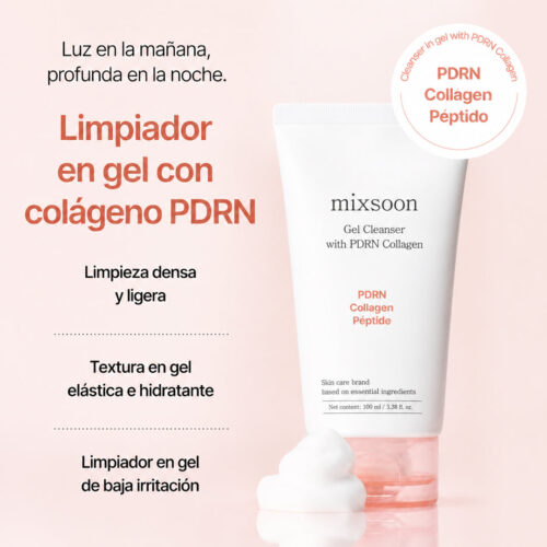 [Mixsoon] PDRN Collagen Gel Cleanser 100ml - Imagen 4