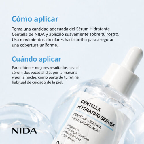 [NIDA] Centella Hydrating Serum 50 ml - Imagen 5